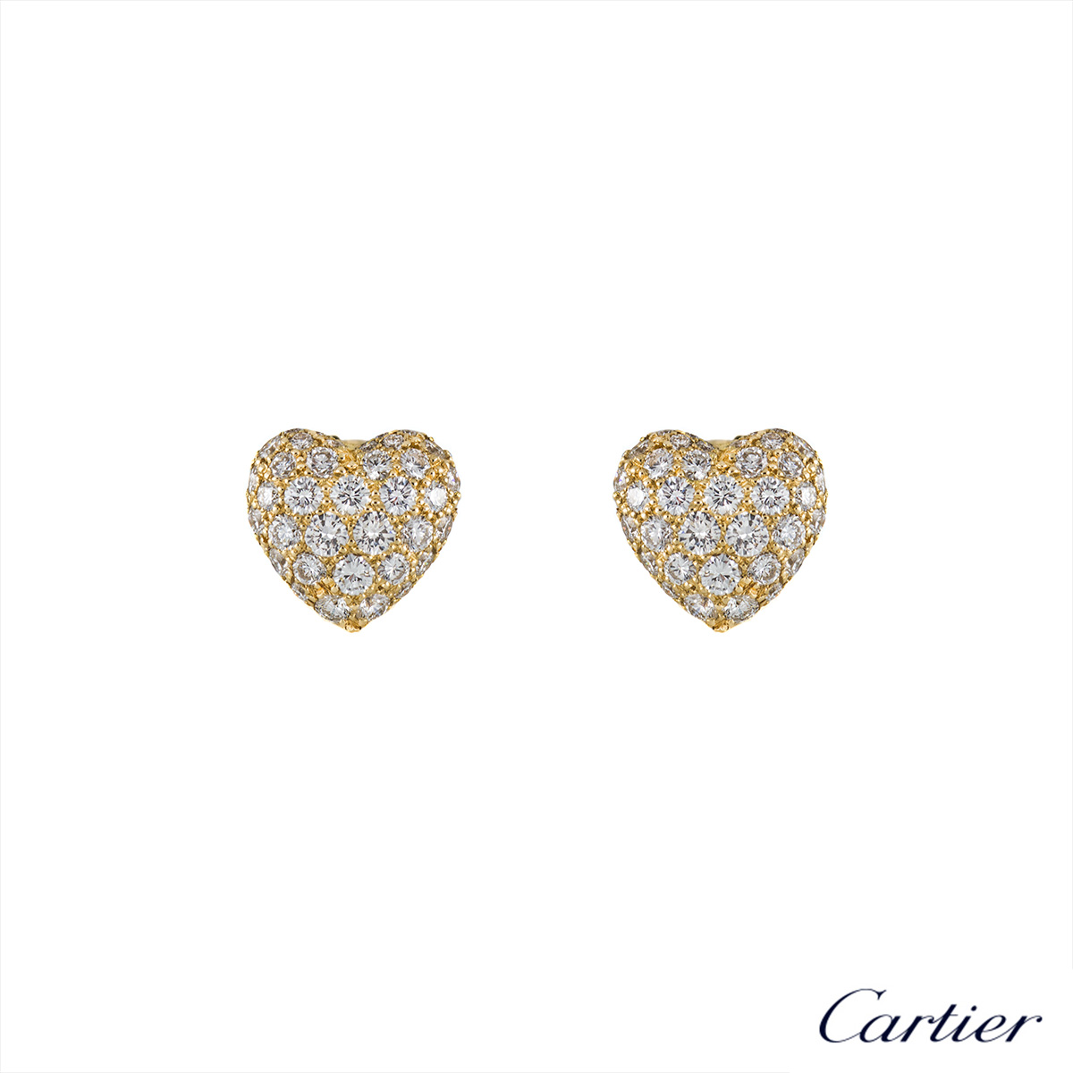 cartier heart earrings